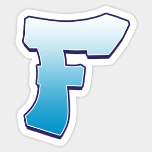 F - Blue Sticker